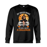 My Broom Broke Funny Halloween - Personalized Car Lover T-shirt And Hoodie