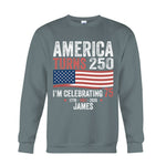 USA 250th Anniversary, Birthday Gift - Personalized Birthday T-shirt And Hoodie