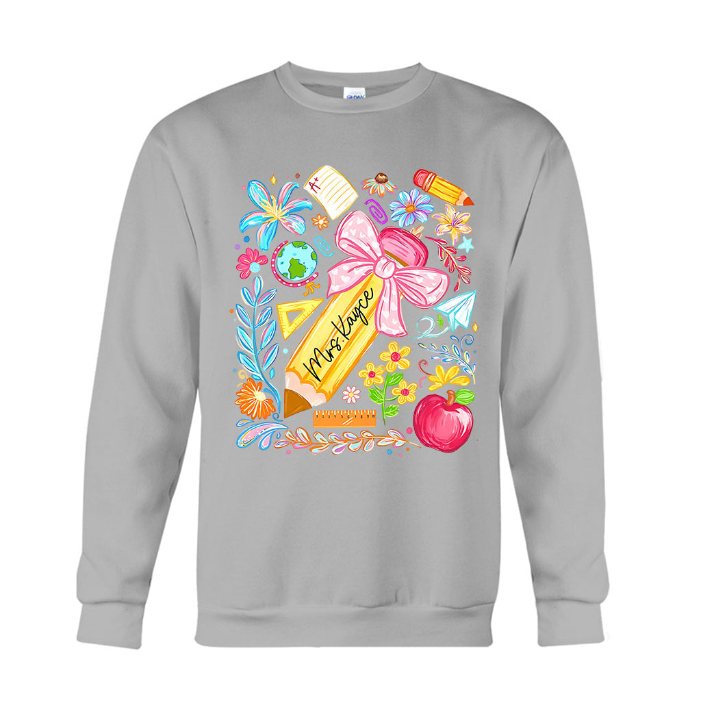Back To School, Teacher Gift Idea - Personalized Teacher T-shirt And Hoodie