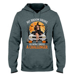 My Broom Broke Funny Halloween - Personalized Car Lover T-shirt And Hoodie