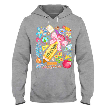 Back To School, Teacher Gift Idea - Personalized Teacher T-shirt And Hoodie