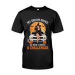 My Broom Broke Funny Halloween - Personalized Car Lover T-shirt And Hoodie