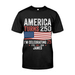 USA 250th Anniversary, Birthday Gift - Personalized Birthday T-shirt And Hoodie