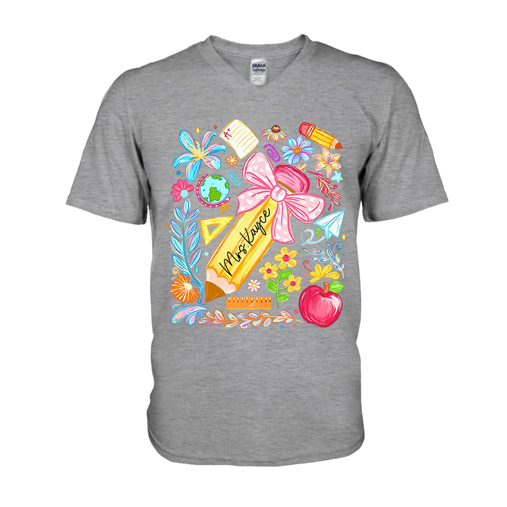 Back To School, Teacher Gift Idea - Personalized Teacher T-shirt And Hoodie