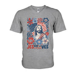 Jesusaves Floral 4th Of July - Personalized Christian T-shirt And Hoodie