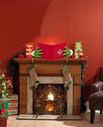 Grinch Christmas Tree Topper Decoration - Holiday Party Gifts Festive Red Book-Shaped