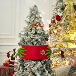 Grinch Christmas Tree Topper Decoration - Holiday Party Gifts Festive Red Book-Shaped