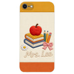 Teacher Gifts - Personalized Teacher 3D Embossed Leather Phone Case
