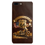 100 Years Of Route Personalized Gifts For Bikers - Personalized Biker 3D Embossed Leather Phone Case