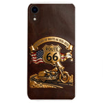 100 Years Of Route Personalized Gifts For Bikers - Personalized Biker 3D Embossed Leather Phone Case