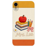 Teacher Gifts - Personalized Teacher 3D Embossed Leather Phone Case