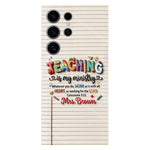 Teaching Is My Ministry - Personalized Teacher Full Print Phone Case